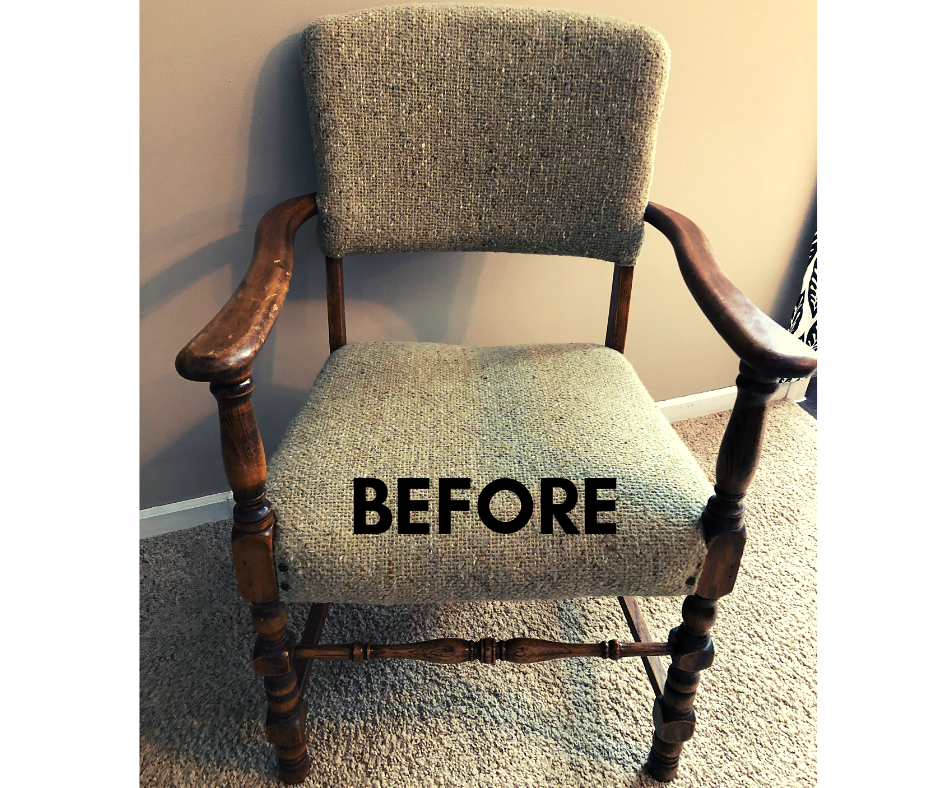 Upholstering an armchair sale