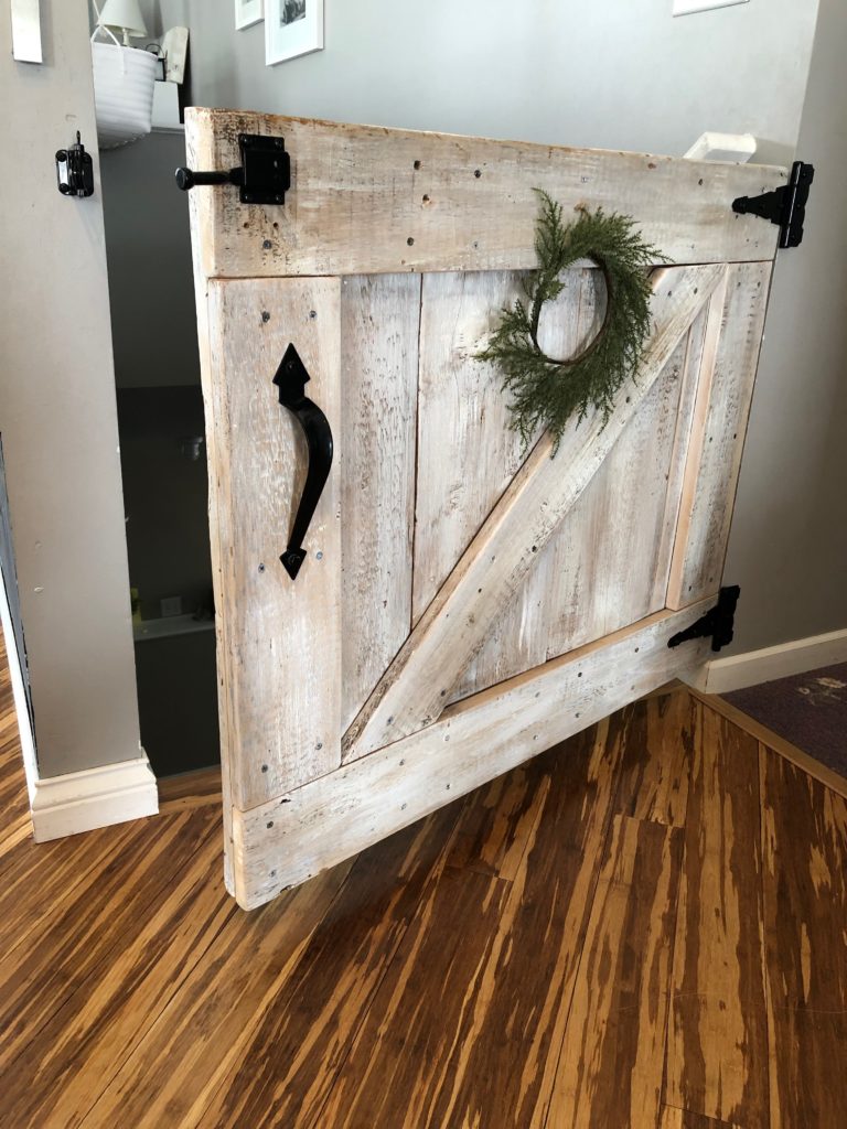 How to Make a Barn Door Inspired Baby Gate Hearty Sol