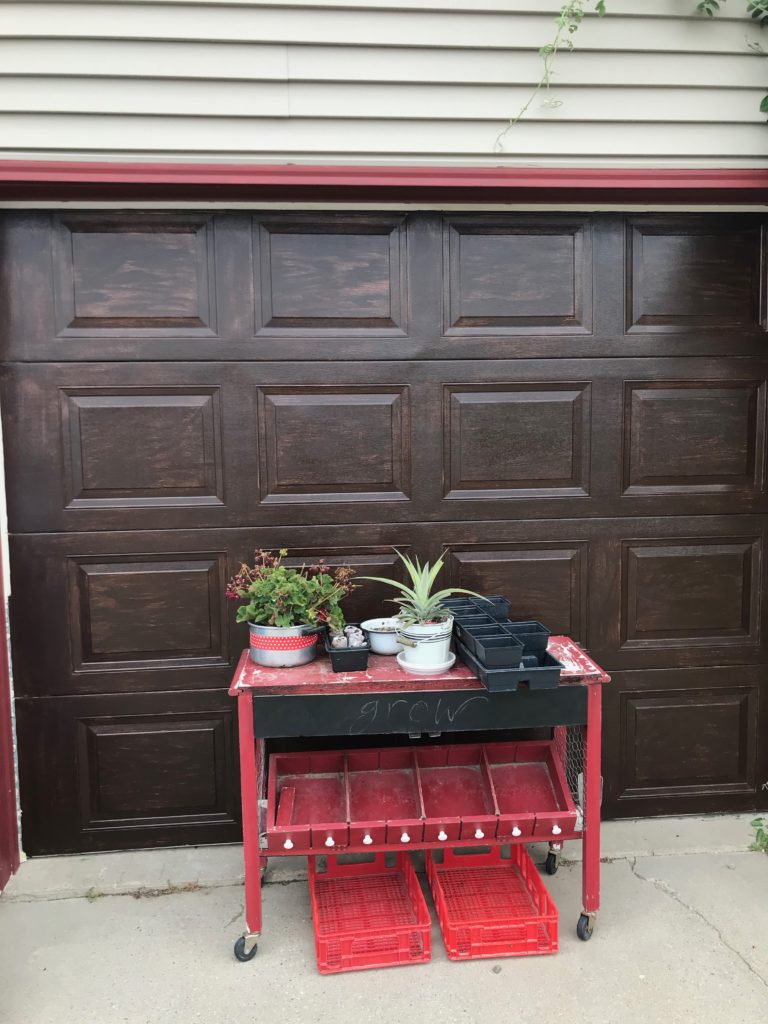 painted garage doors