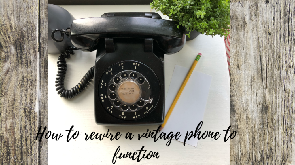 rewire a vintage phone