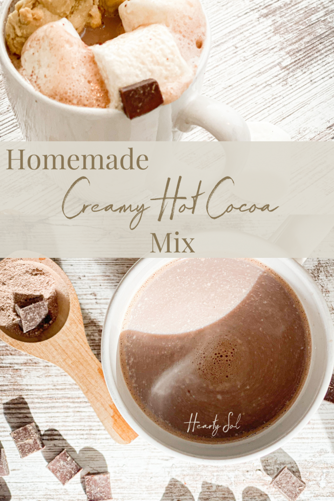 Creamy hot cocoa mix pin