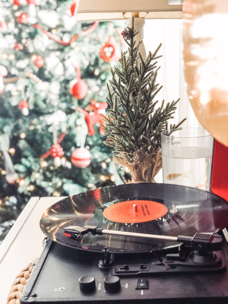 christmas record player