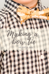 making a bow tie