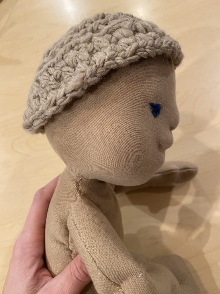 dolls crochet cap