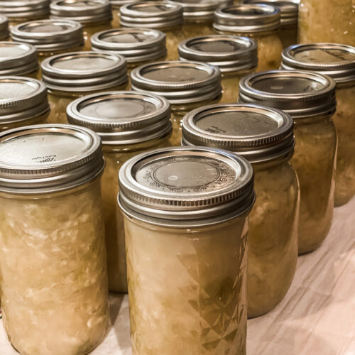 jars of sauerkraut