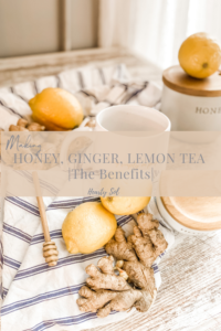 ginger, lemon, honey tea