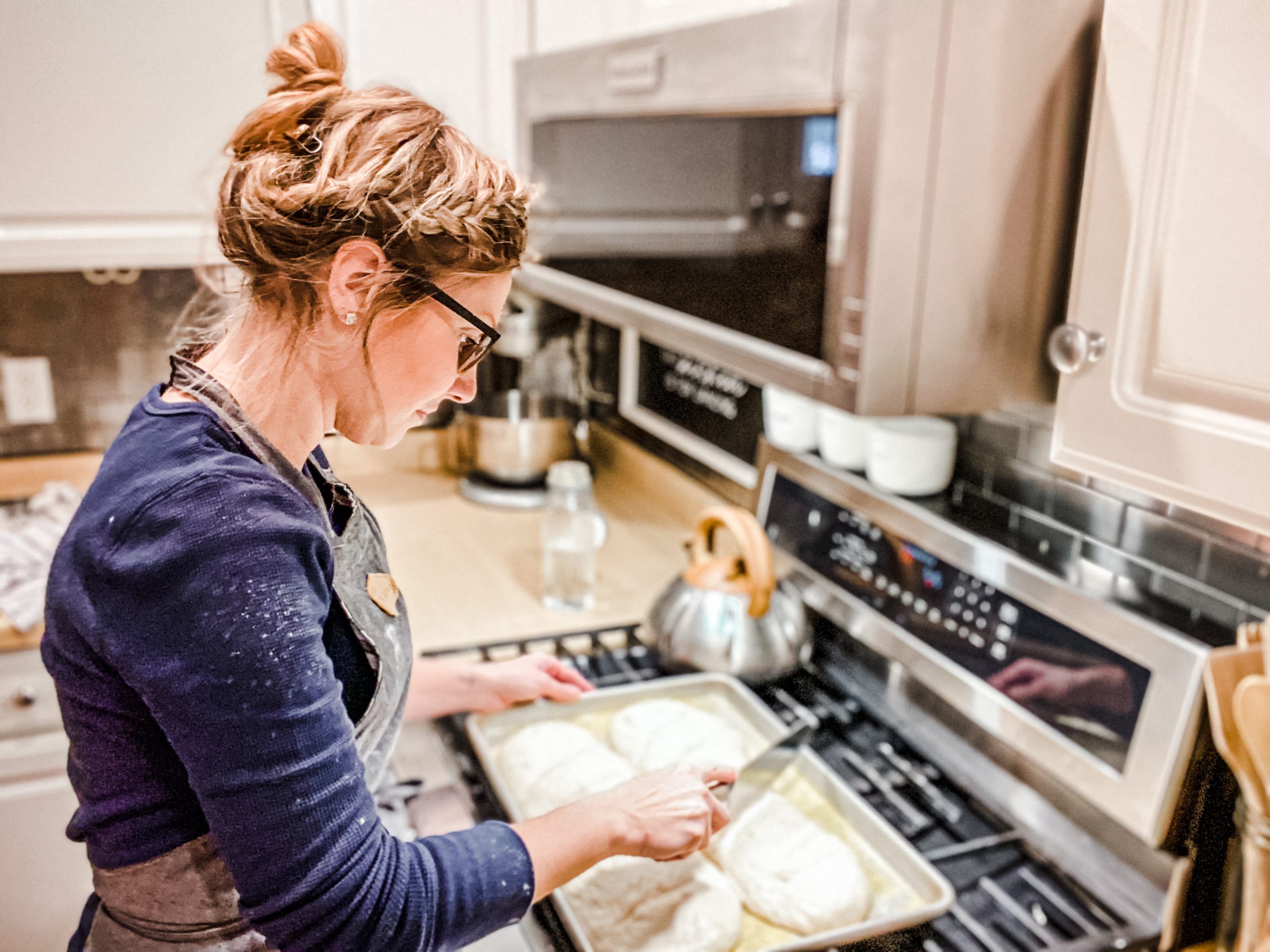 making fresh bread from scratch