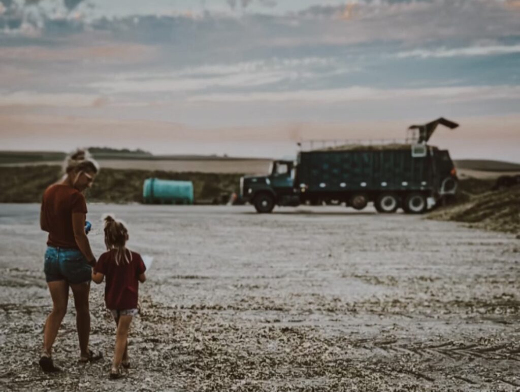 Walking on the farm