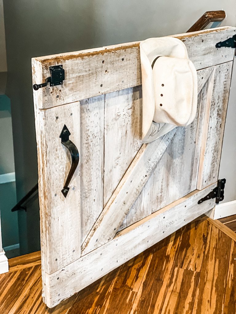 How to Make a Barn Door Inspired Baby Gate Hearty Sol