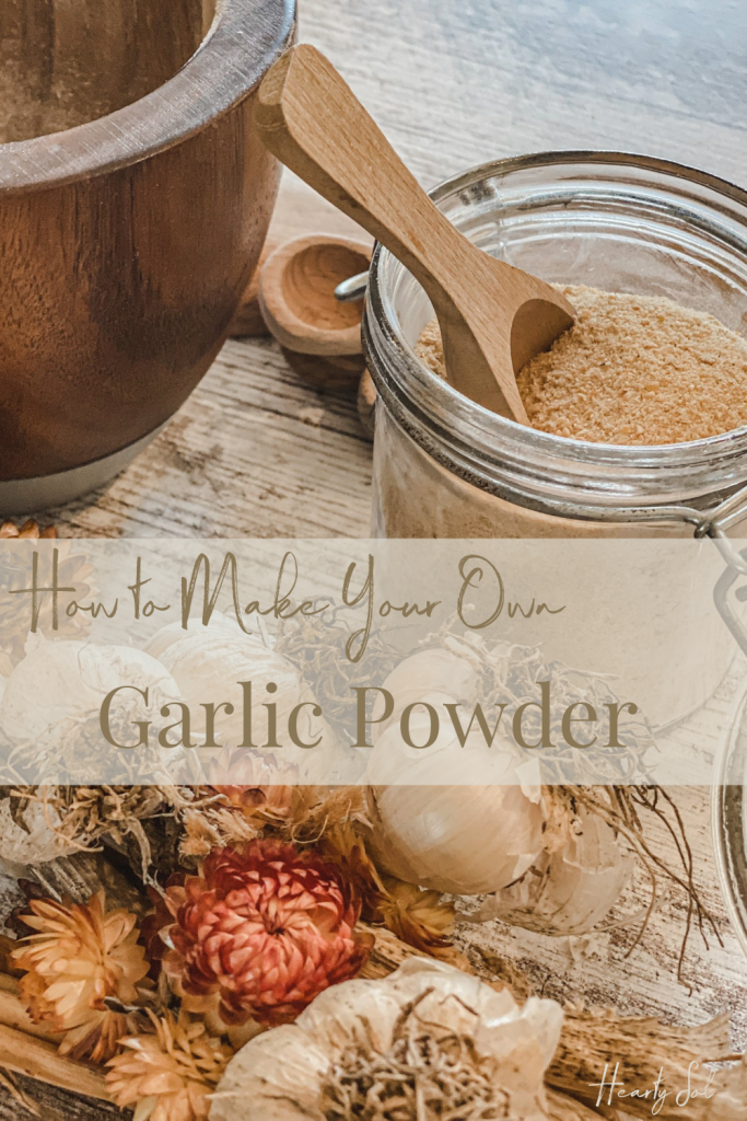 making garlic powder pin