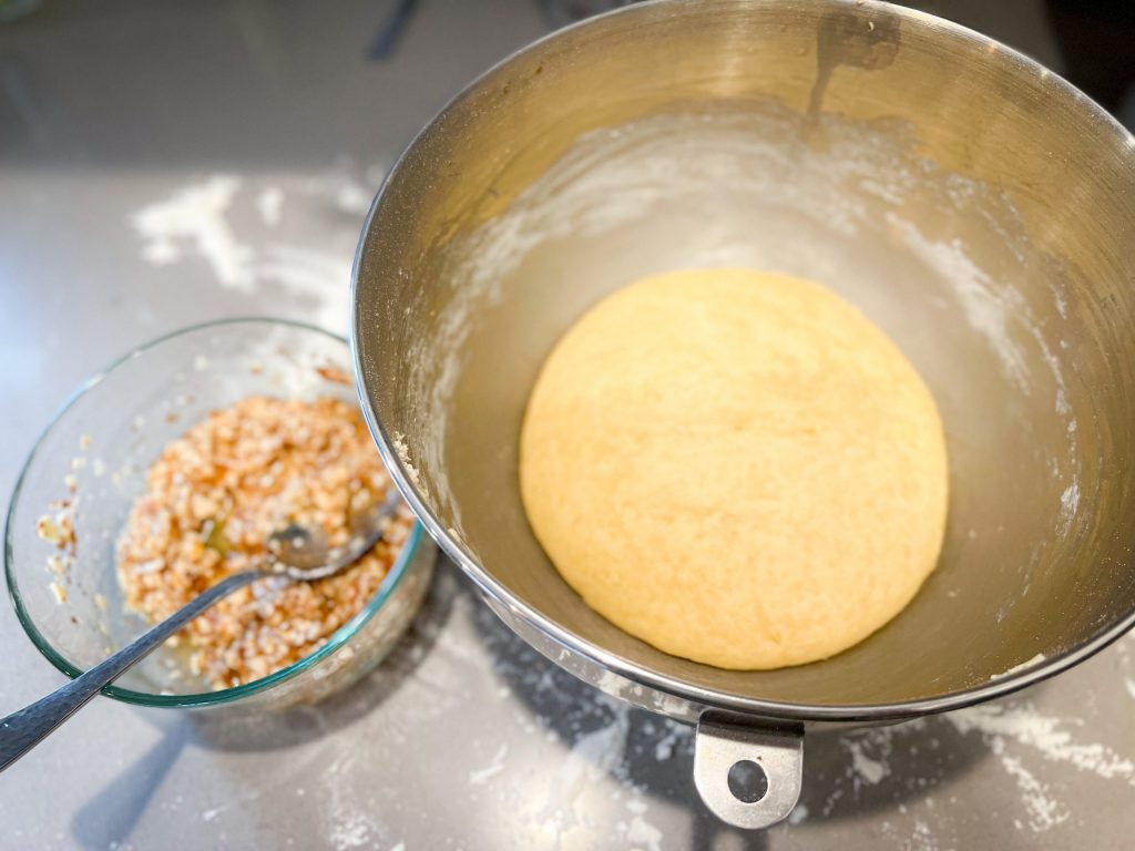 Pretzel dough and filling