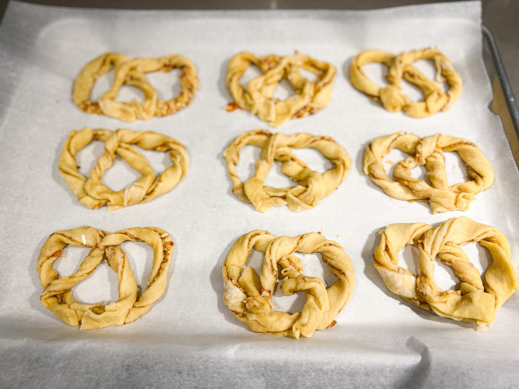 Sweet love pretzels pre-baked