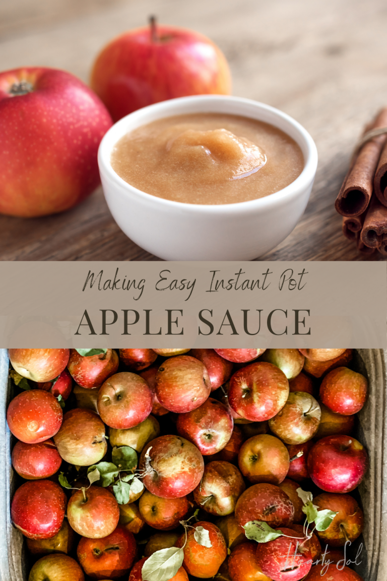 How to Make Homemade Instant Pot Applesauce with Red Hots Hearty Sol