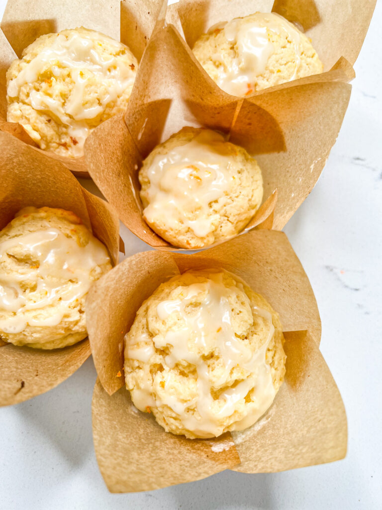 creamy orange muffins