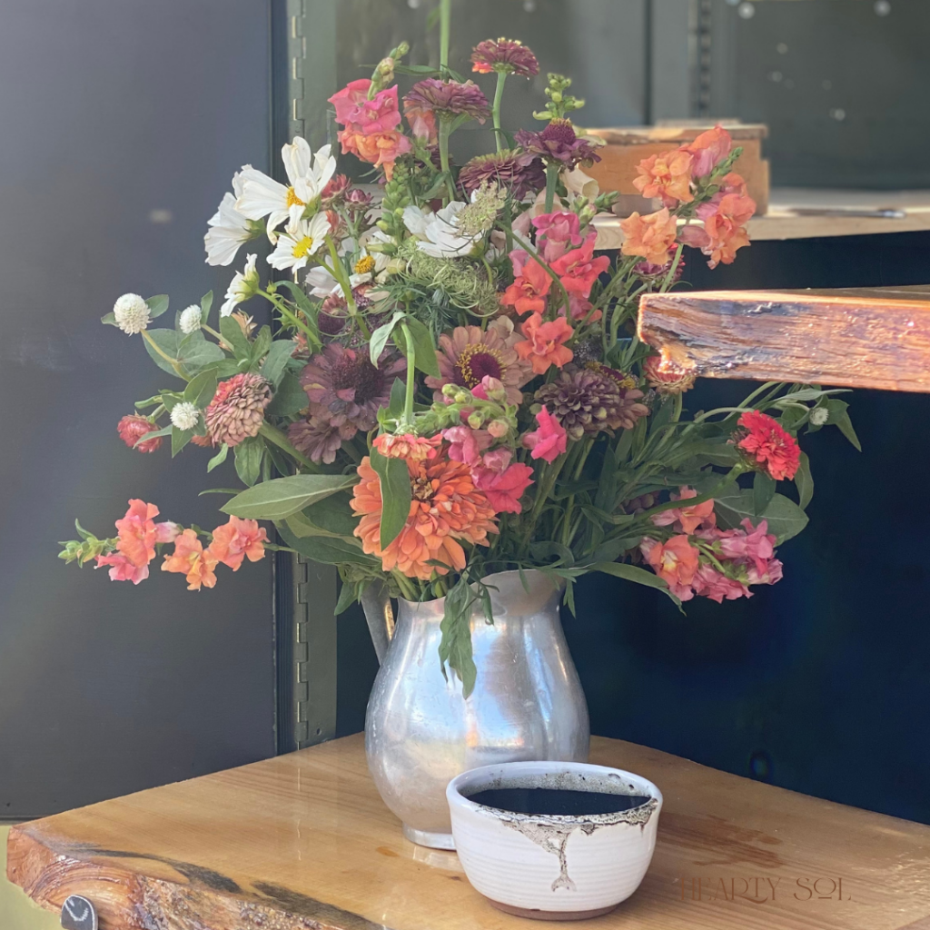 Flower Bouquet outside in Minnesota  