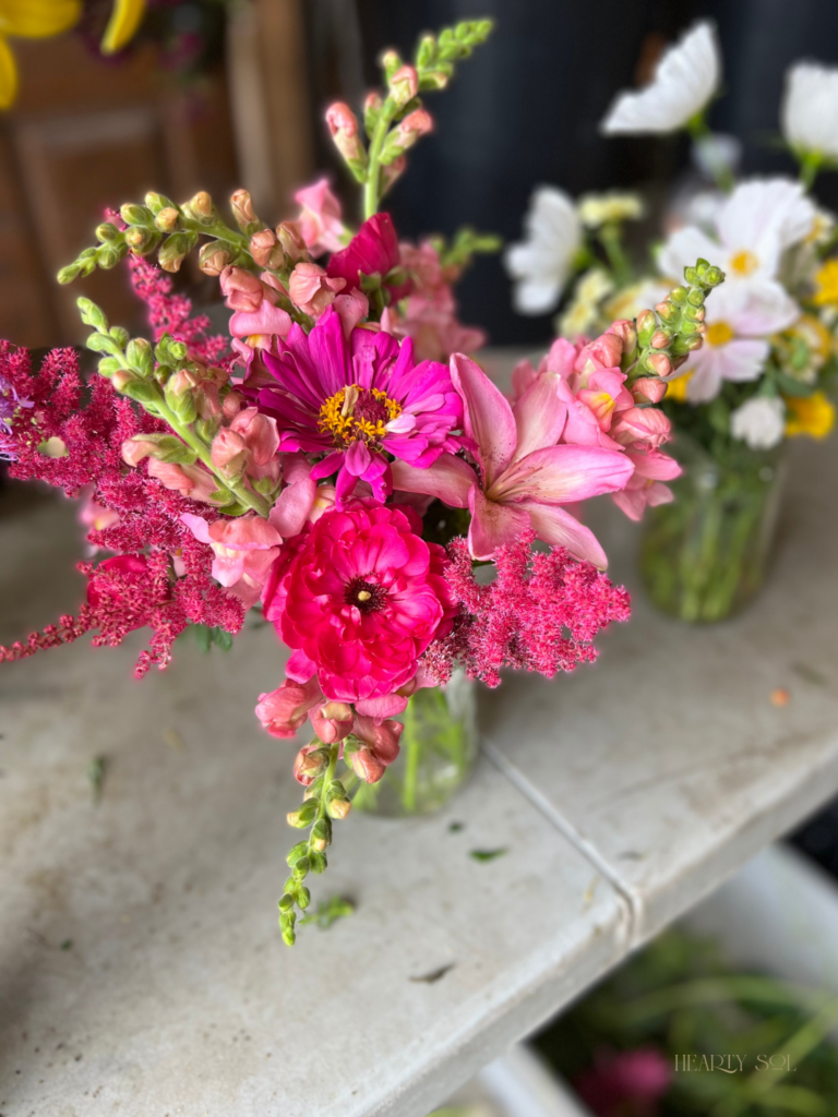 Bold Pink Flower Bouquet 