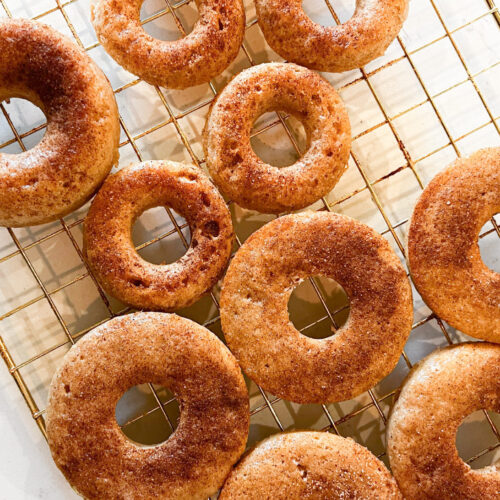 flat lay donuts