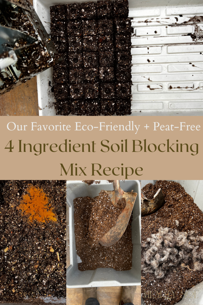 soil blocking mix recipe pin