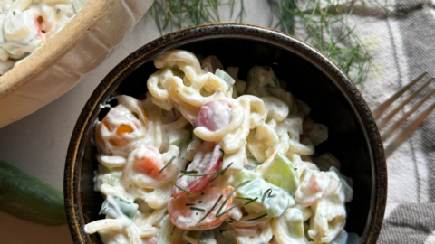 pasta salad with ranch dressing and sour cream Sour Cream-Ranch Pasta Salad