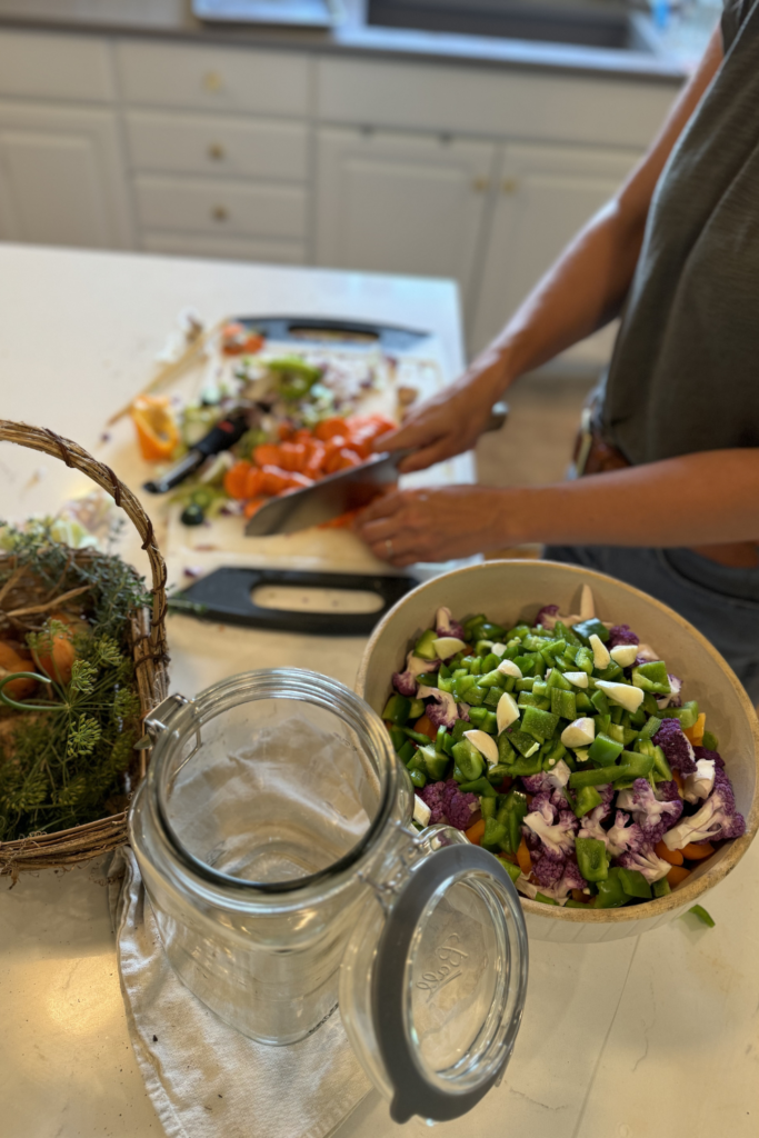 Making Giardiniera 