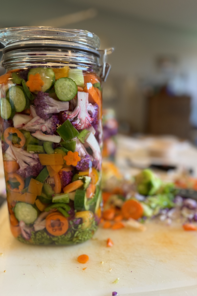 Giardiniera in a jar