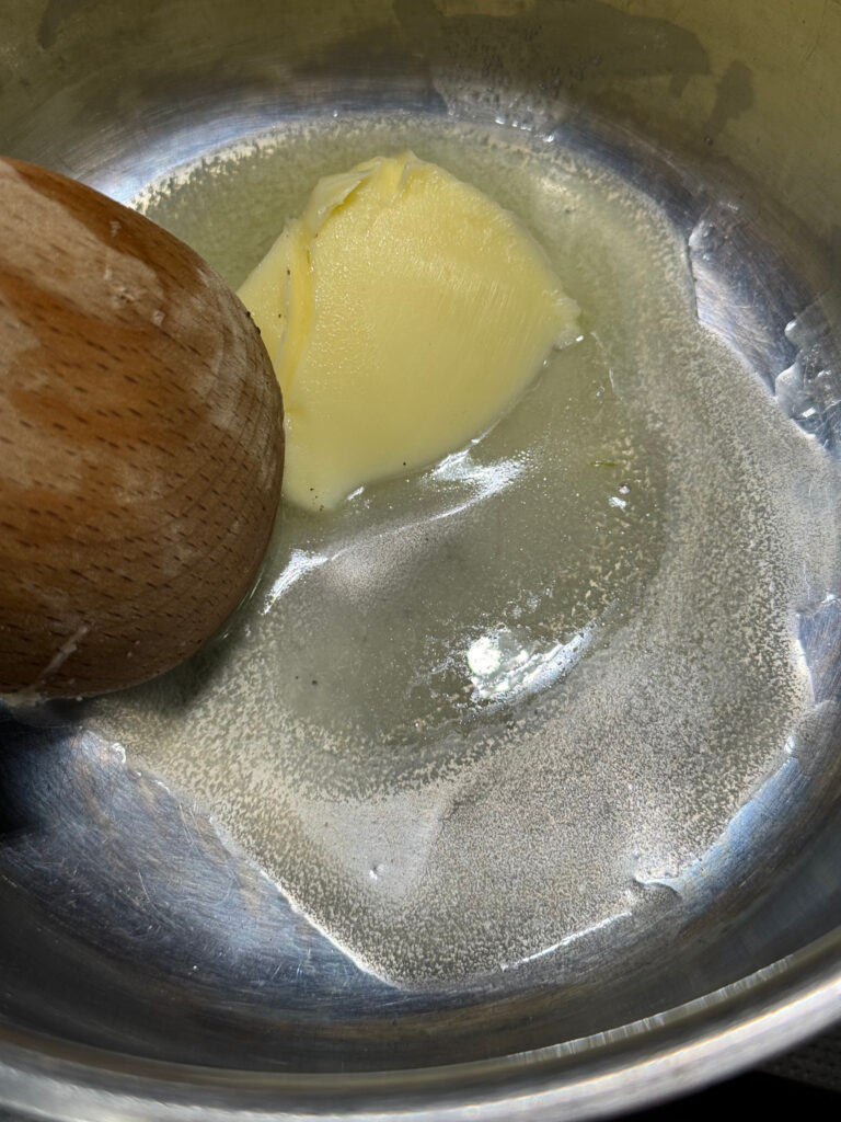 Making honey butter glaze