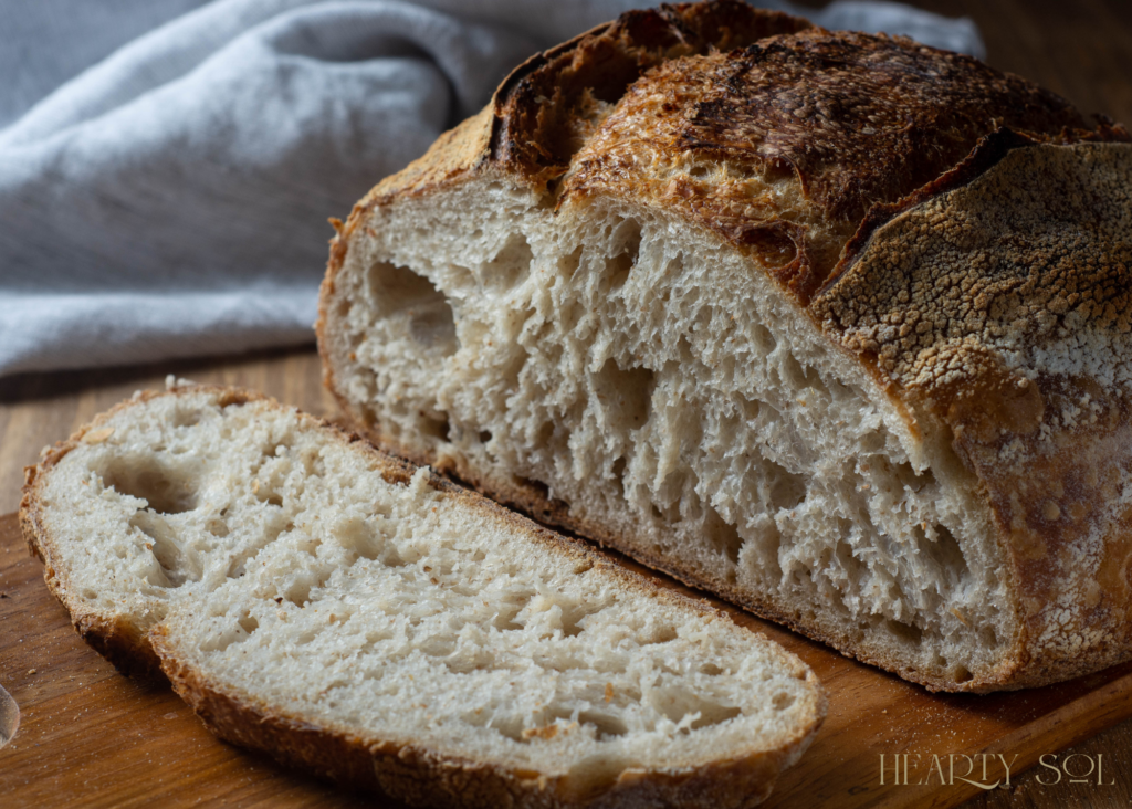 Loaf of Homemade Sourdough Bread