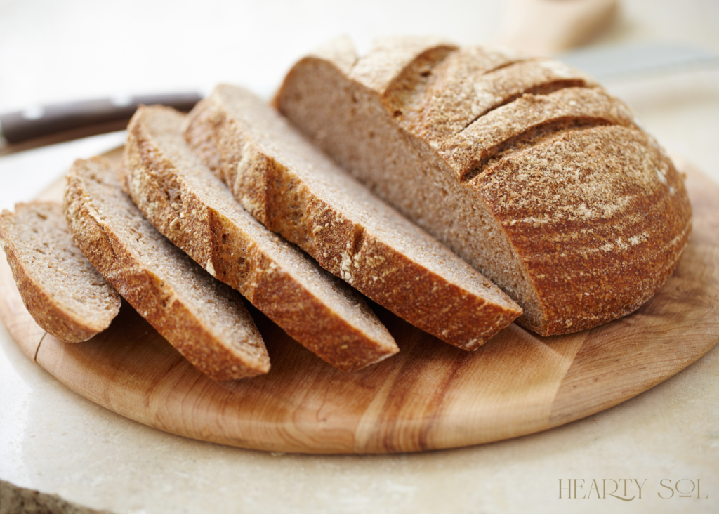 whole wheat sourdough sandwich bread