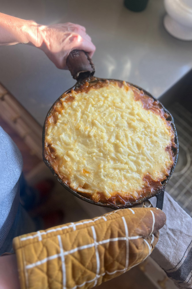 Shepherd's Pie with cheesy potato topping