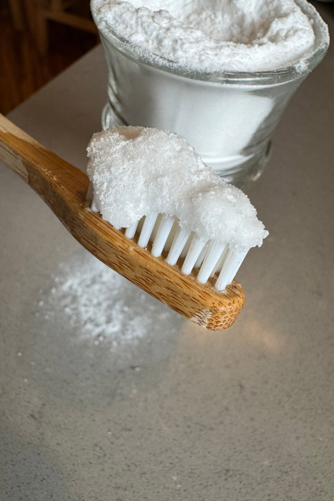 Close Up of Natural Toothpaste