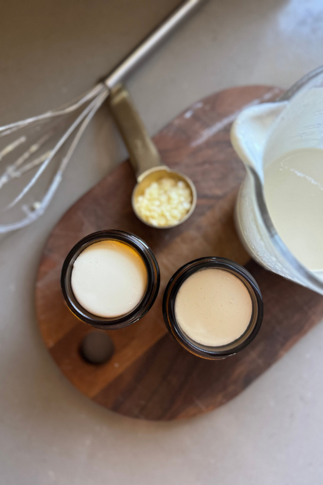 Ingredients to make sun cream at home