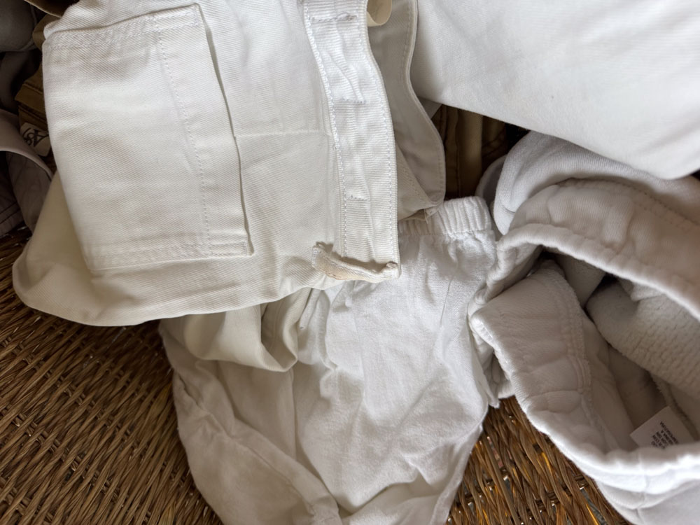 White Laundry Load
