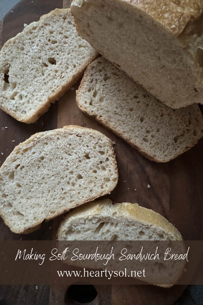 Making Soft Sourdough Sandwich Bread Pin