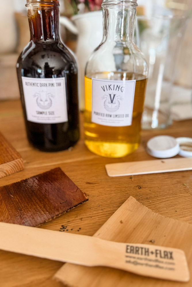 Earth and Flax wood finish