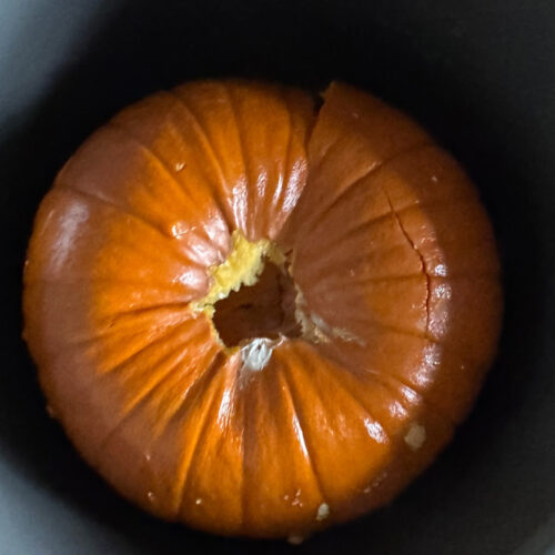 Pumpkin in pressure cooker