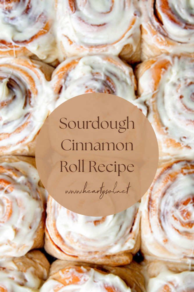 Sourdough Cinnamon Roll Recipe Pin