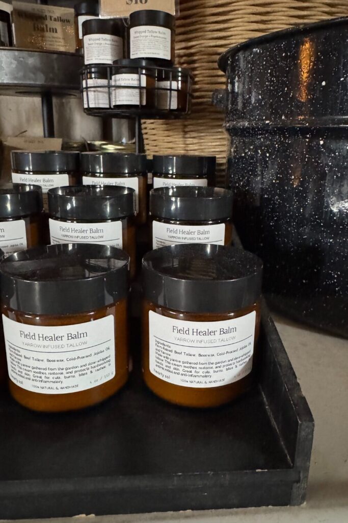 Hand whipped tallow balm