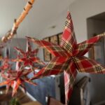 Paper Stars made of wrapping paper