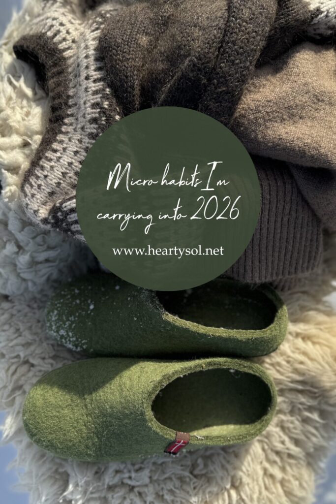 Micro habits I'm carrying into 2026