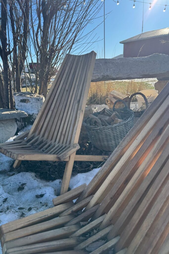 Melino Cedar Folding Chairs