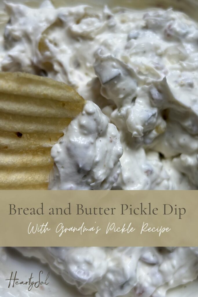 Bread and Butter Pickle Dip Pinterest Pin