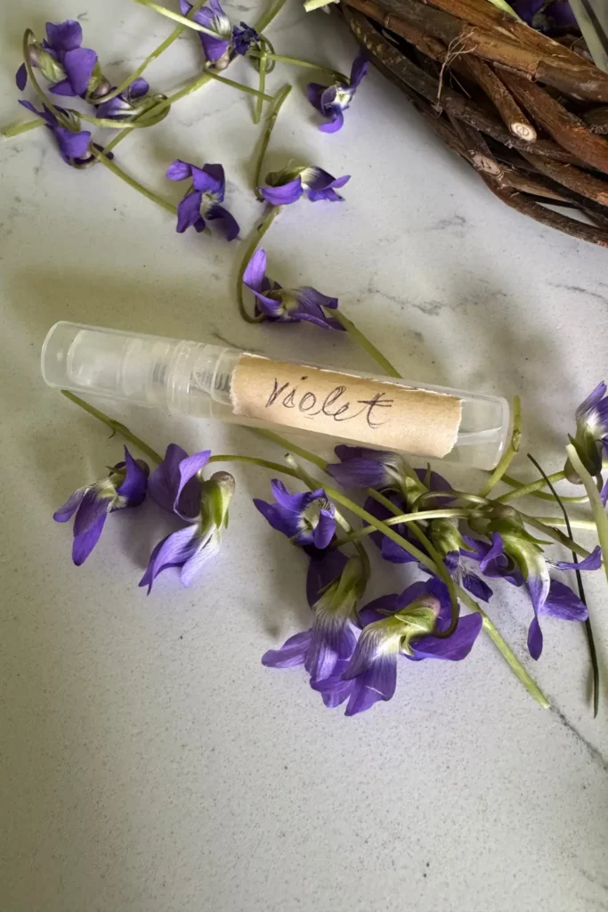Homemade Violet Perfume