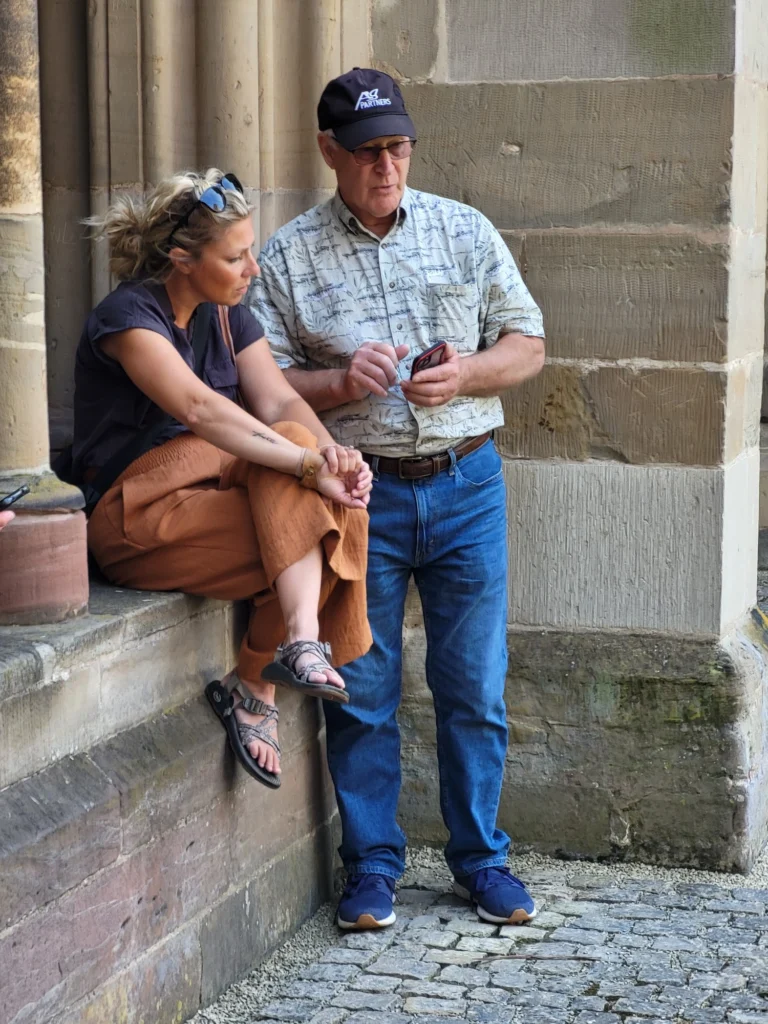 Father and daughter in Luxembourg