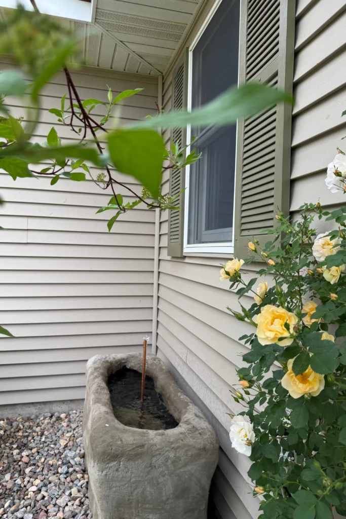 Homemade Stone Fountain