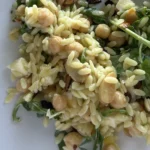 Serving of Lemon Orzo Salad