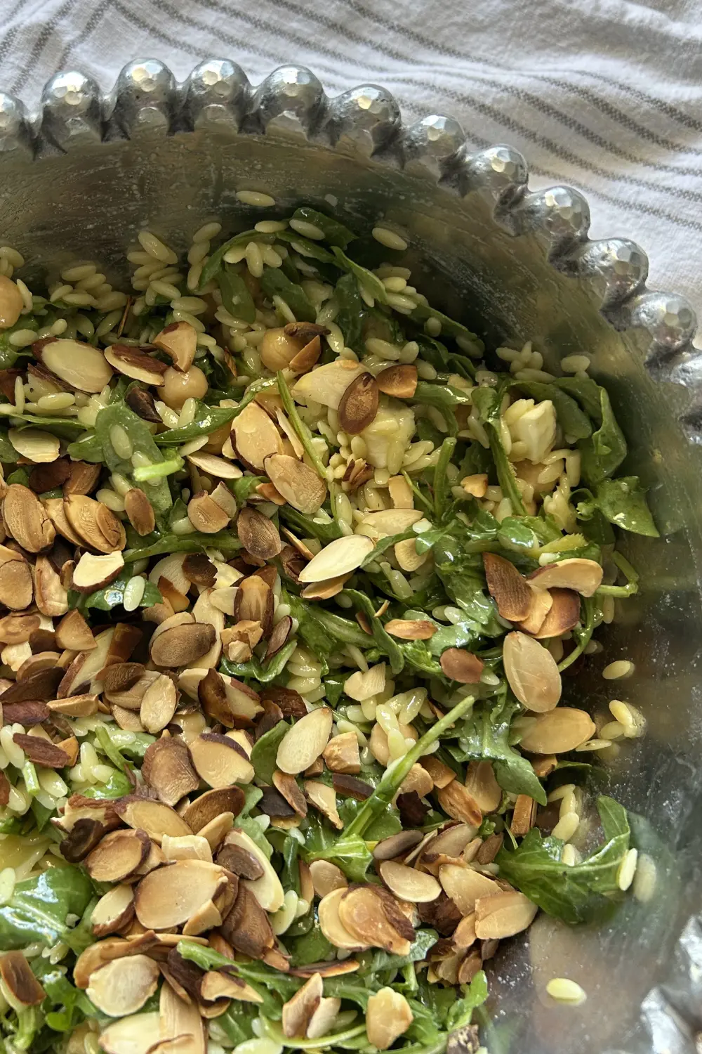 Lemon Arugula Salad with Almonds