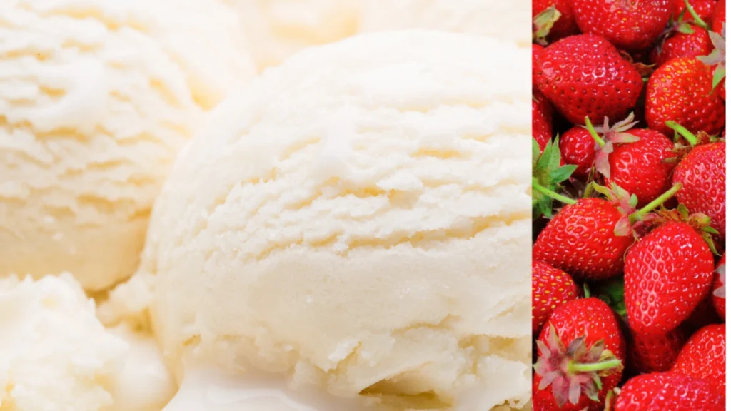 Berries and Ice Cream